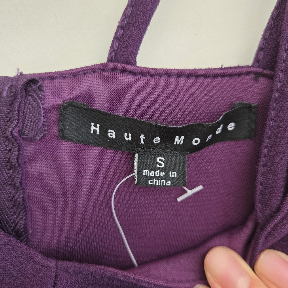 Haute Monde Purple Ruffled Dress - Picture 2 of 5